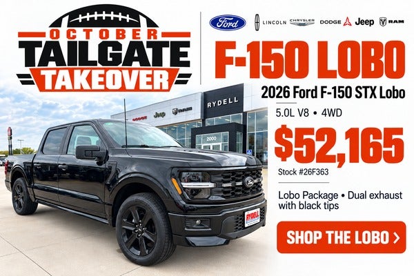 Shop the 2026 Ford F-150 STX Lobo for $52,165: 5.0L V8, 4WD,